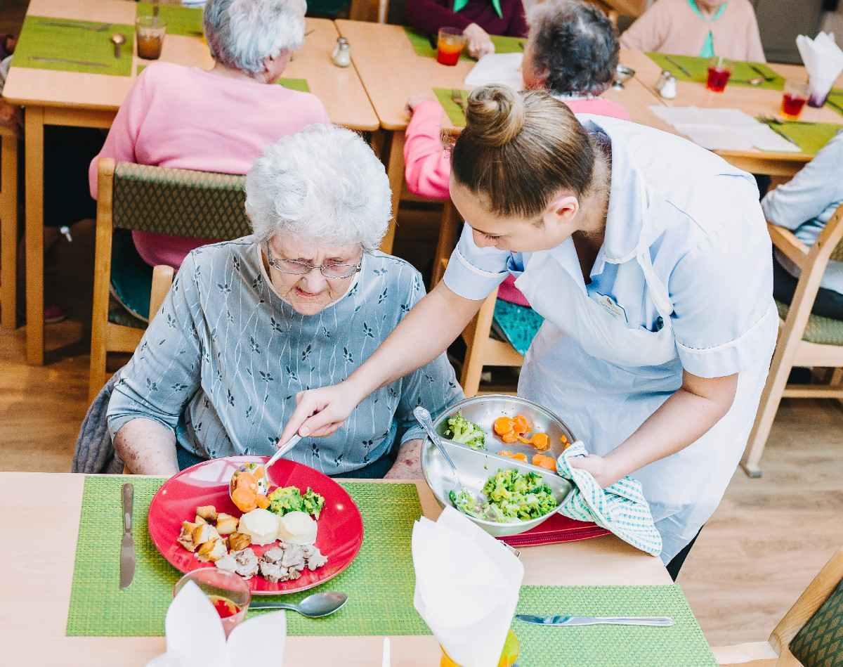 Dining room at Swn-y-Gan residential care home Swansea