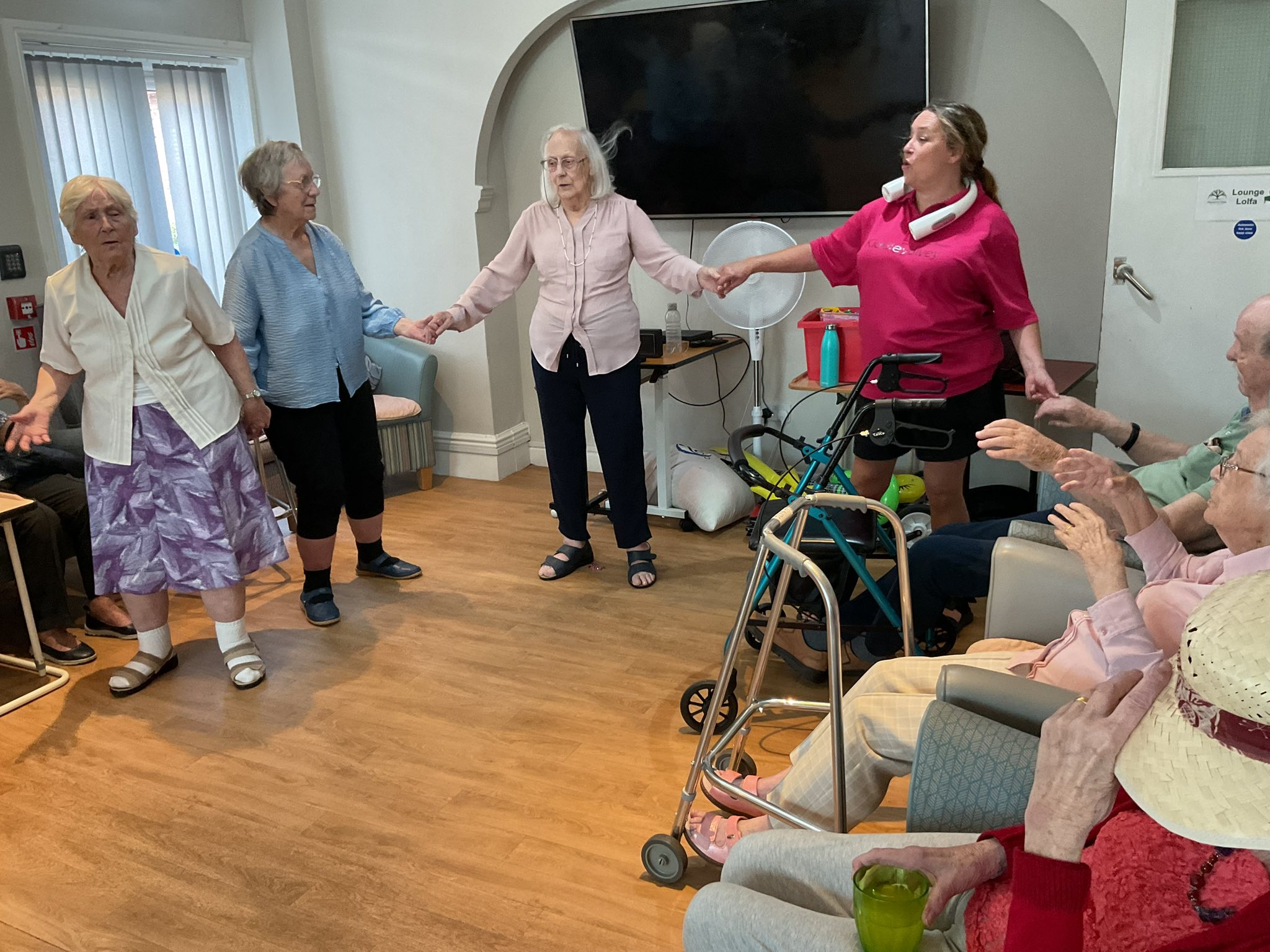 Exercise and wellness at Swn-y-Gan care home Swansea